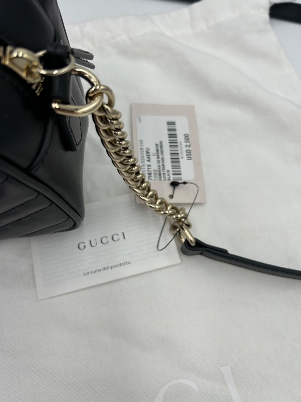 Women’s Gucci GG Marmont Multi-Compartment Small Shoulder Bag. Made in Italy. - Picture 9 of 13